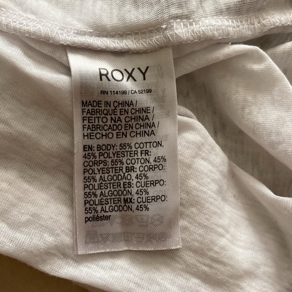 Roxy America Palm Tree Striped Racerback Tank L EUC - Picture 6 of 6